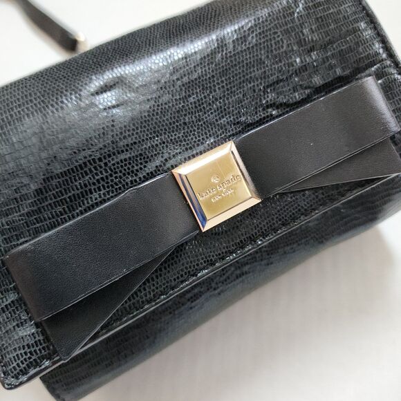 Kate Spade Black Cow Leather Small Shoulder Bag - Picture 5 of 11